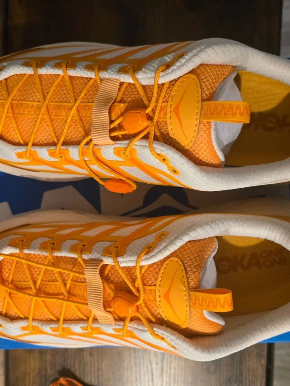 Hoka Mafate Three2 Sun Coral 1141572 / SRLL Running Hiking Shoes Mens 12 NEW - Picture 8 of 10